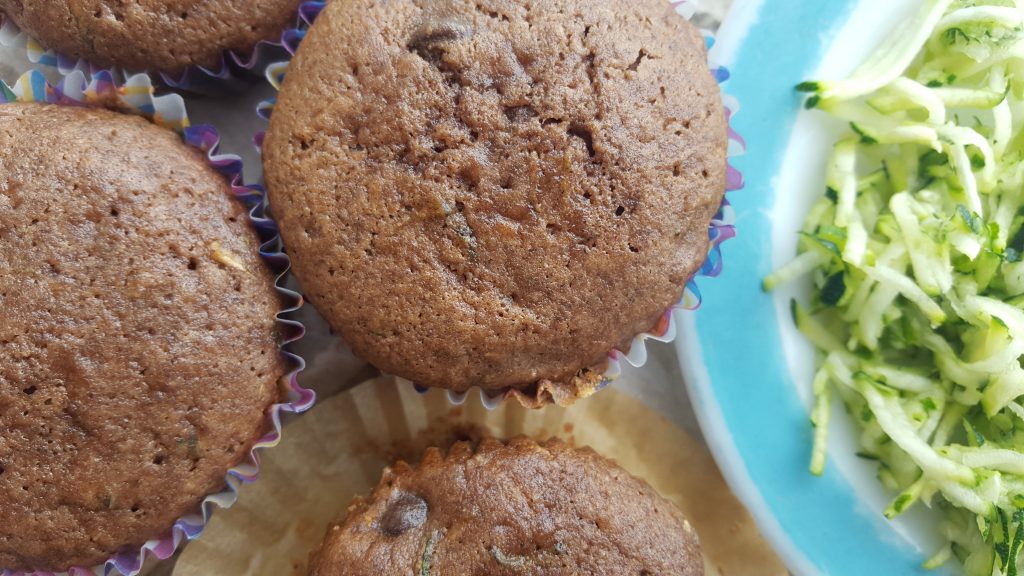 Double Chocolate Buckwheat Zucchini Muffins