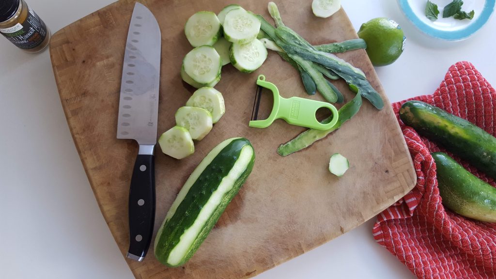 Market Cucumbers with Ras El Hanout, Lime, and Mint