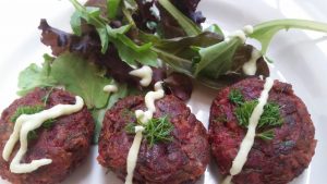 Crispy Beet Fritters