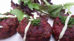 Crispy Beet Fritters