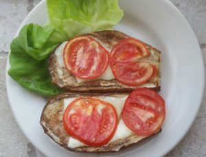 Open-Faced Eggplant Sandwiches