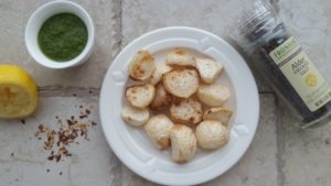 Lime-Roasted Hakurei Turnips with Chimichurri and Smoked Salt