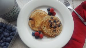 Light and Fluffy Berry Pancakes