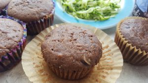 Double Chocolate Buckwheat Zucchini Muffins