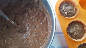 Double Chocolate Buckwheat Zucchini Muffins