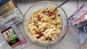 Cranberry Cookies with White Chocolate and Candied Ginger